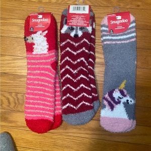 Haul of fuzzy animal fuzzy socks NWT